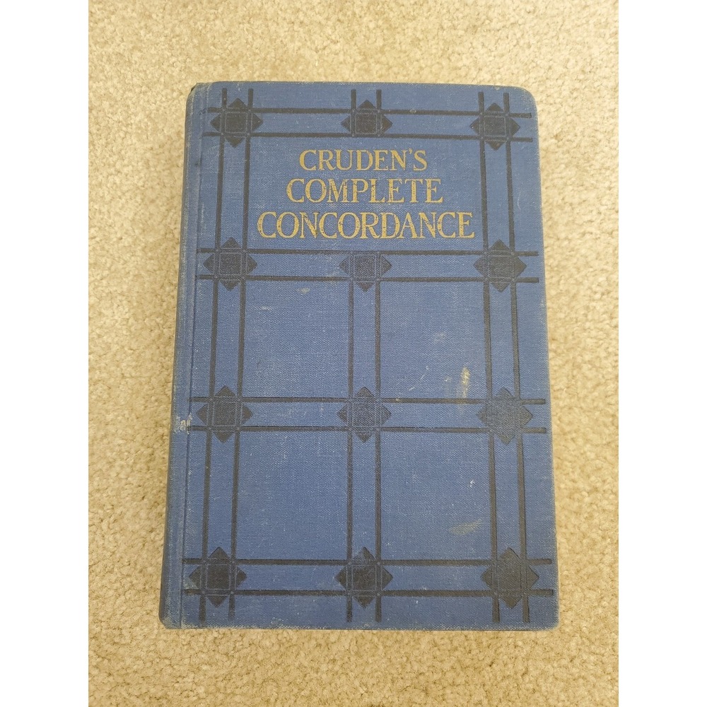 Vintage CRUDEN'S COMPLETE CONCORDANCE (1930)